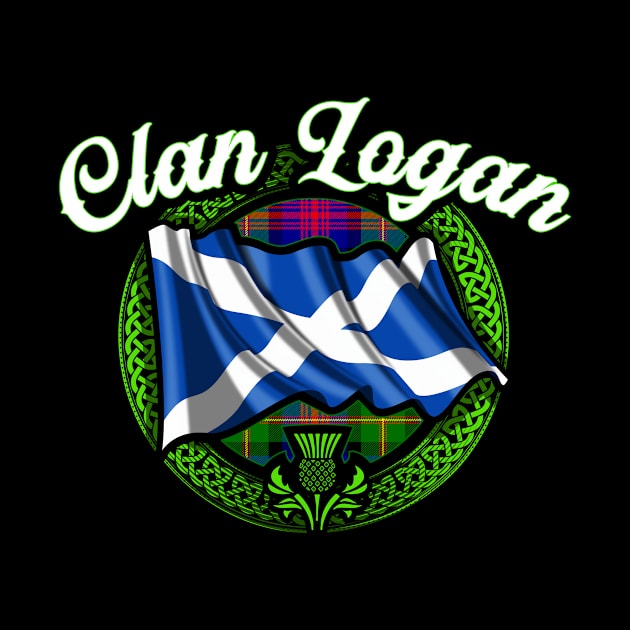 Scottish Flag Clan Logan by Celtic Folk