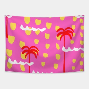 ABSTRACT PALM TREE Tapestry