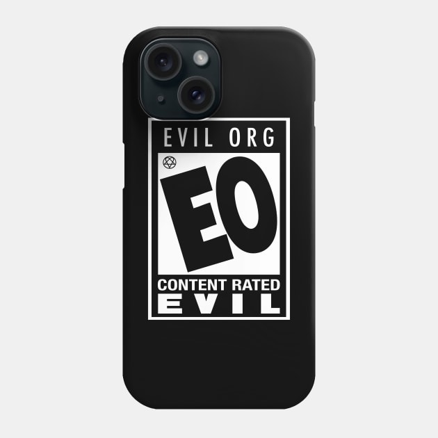 Content Rated by Evil Phone Case by Merchsides