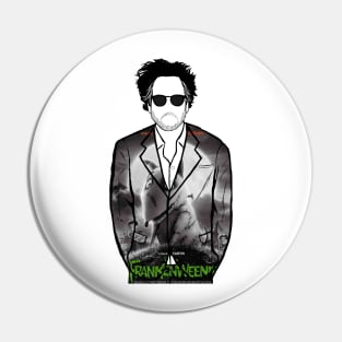 Tim Burton (Frankenweenie) Portrait Pin