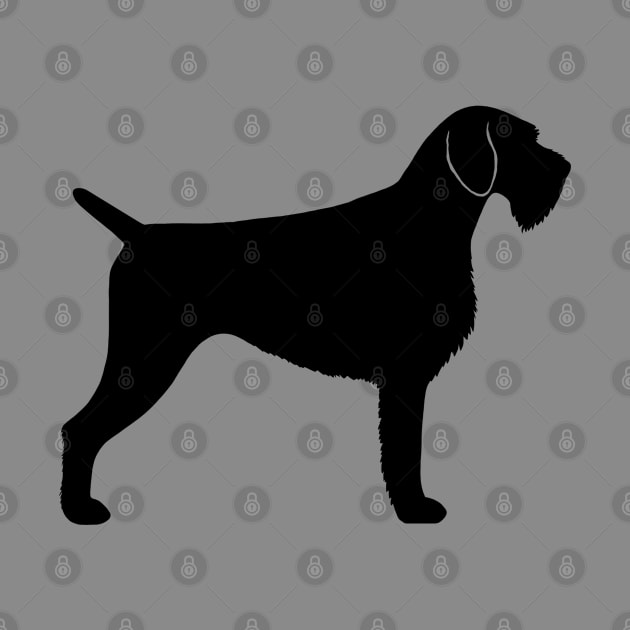 German Wirehaired Pointer Silhouette by Coffee Squirrel