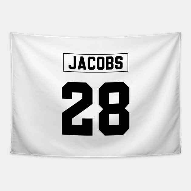 Josh Jacobs Raiders Tapestry by Cabello's