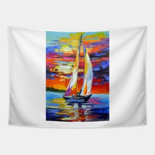 Fair wind for sailboat Tapestry