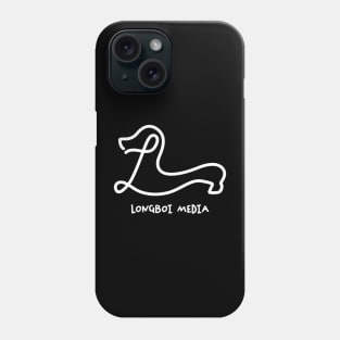 Longboi Media Logo (white) Phone Case