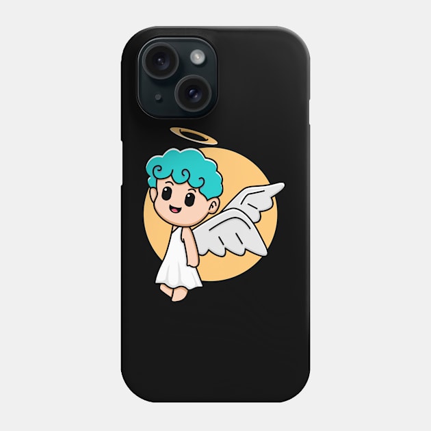 cute angel Phone Case by BarnawiMT