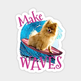 WAVES Pomeranian Magnet