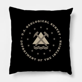 USGS Geological Survey Seal by Buck Tee Pillow