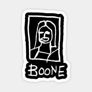 Mona Lisa Boone White Magnet