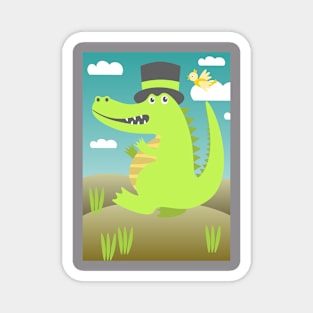 Gentleman Crocodile Magnet