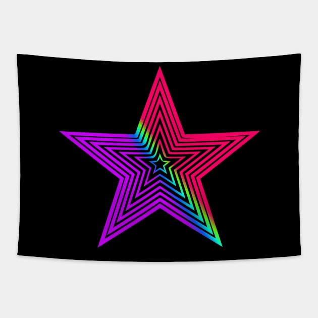 Funky Star Tapestry by AlondraHanley