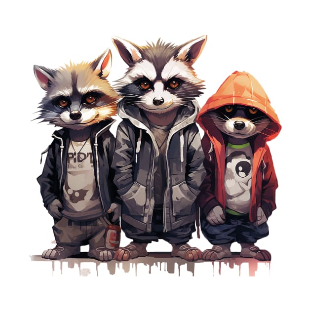 raccoon by piratesnow
