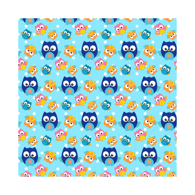 Cool Blue Owl by epiclovedesigns