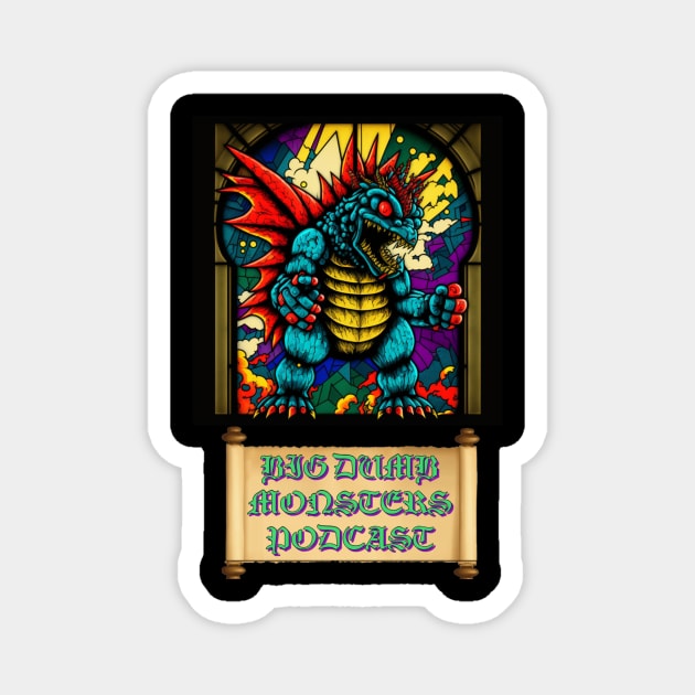 Stained Glass Kaiju Magnet by Big Dumb Monsters