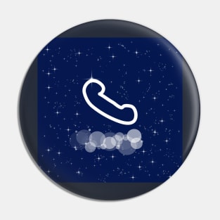 Handset, phone, call, communication, talk, contact, technology, light, universe, cosmos, galaxy, shine, concept Pin