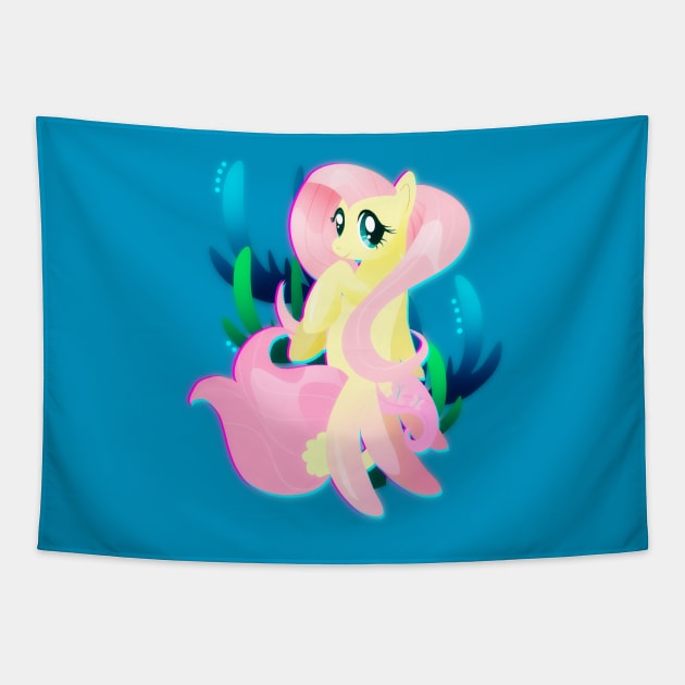 Seapony Fluttershy Tapestry by Ilona's Store