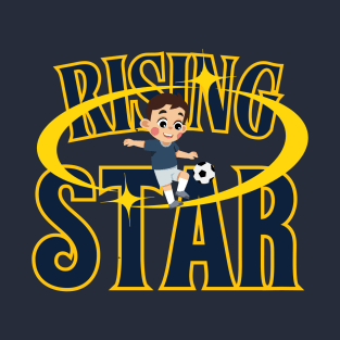 Rising Star - Soccer Kids Design T-Shirt