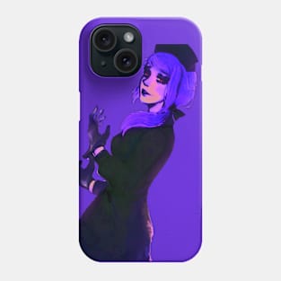 Purple haired girl Phone Case