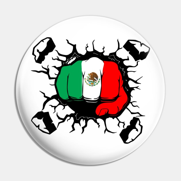 Mexico Mexican Fist Punch Break Wall Flag Country World Nation Map Sign Symbol , White Woman Tells Latinx Woman , 'Go Back to Mexico' | , go back to mexico shirt Pin by OsOsgermany