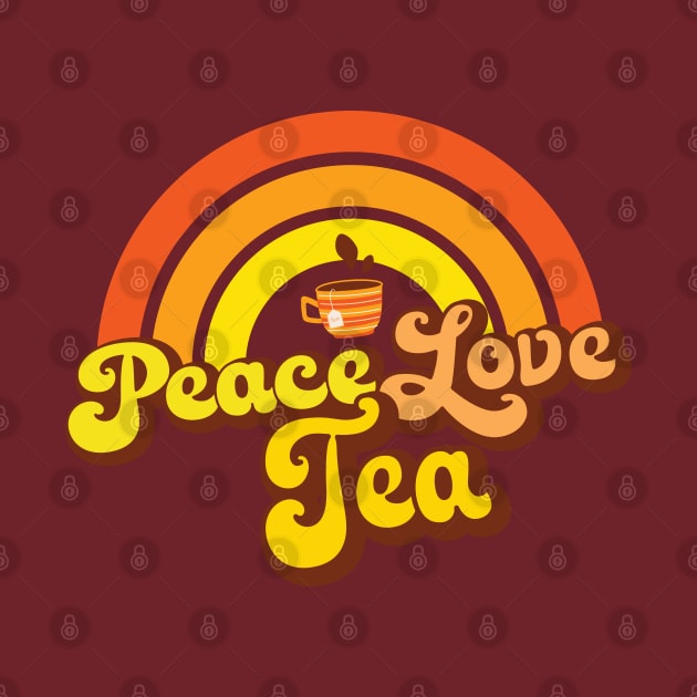 Peace Love Tea (Distressed) by Jitterfly