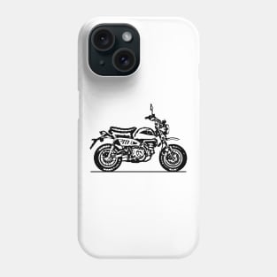 Monkey Bike Motorcycle Sketch Art Phone Case