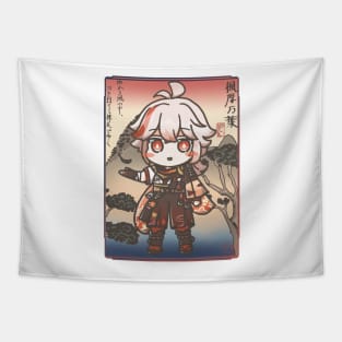 Peaceful Kazuha Chibi Tapestry