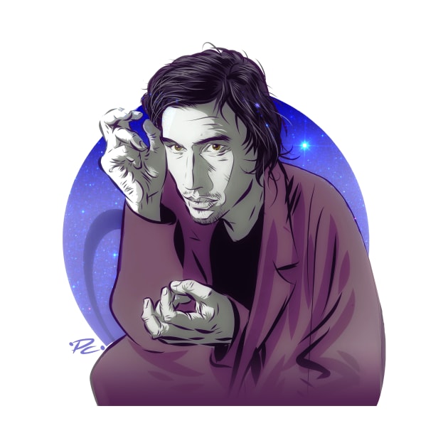 Adam Driver - An illustration by Paul Cemmick by PLAYDIGITAL2020