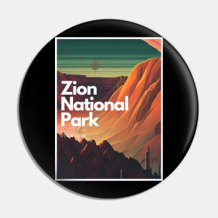 Zion National park hike - Utah USA Pin