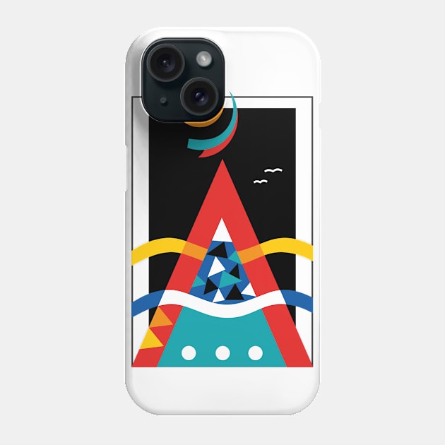 Scandivian landscape Phone Case by Frenzy Fox