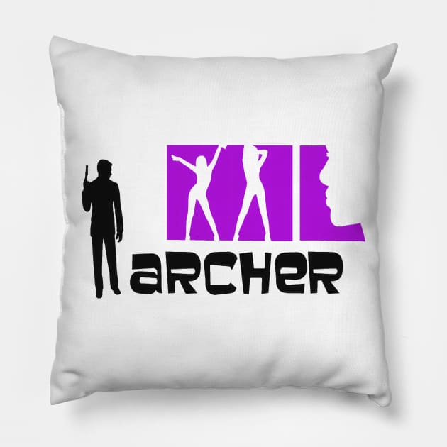 archer logo Pillow by Gsweathers