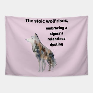 Alpha Wolf and Sigma Wolf Mentality Tapestry