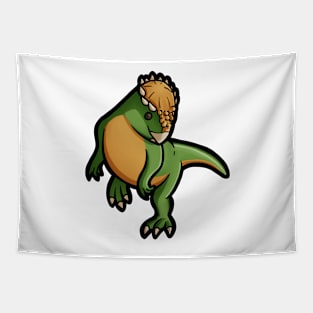 Cute Pachycephalosaurus Dino Dinosaur Tapestry