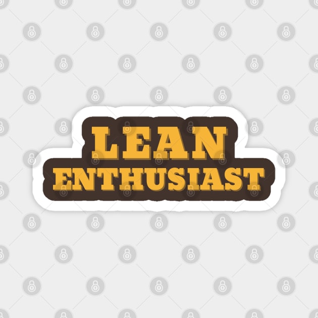 LEAN Enthusiast, LEAN SIX SIGMA Magnet by Viz4Business