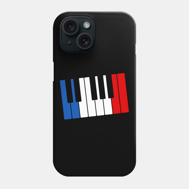 French Flag Piano Pianist France Phone Case by doodlerob