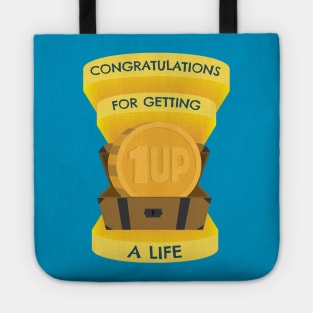 Congratulations for Getting a Life - Coin in Treasure Chest Tote