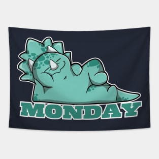Monday Triceratops Tapestry