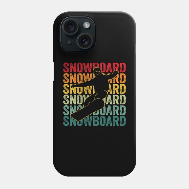 Snowboarding Gift For Snowboarders Phone Case by Wakzs3Arts