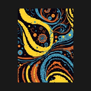 Abstract Colorful Magnetic T-Shirt