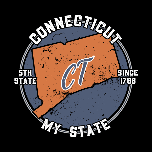 Connecticut My State Patriot State Tourist Gift by atomguy