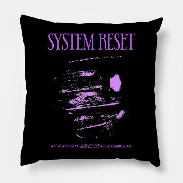 System Reset Eraserhead Pillow by Joe Clements Books