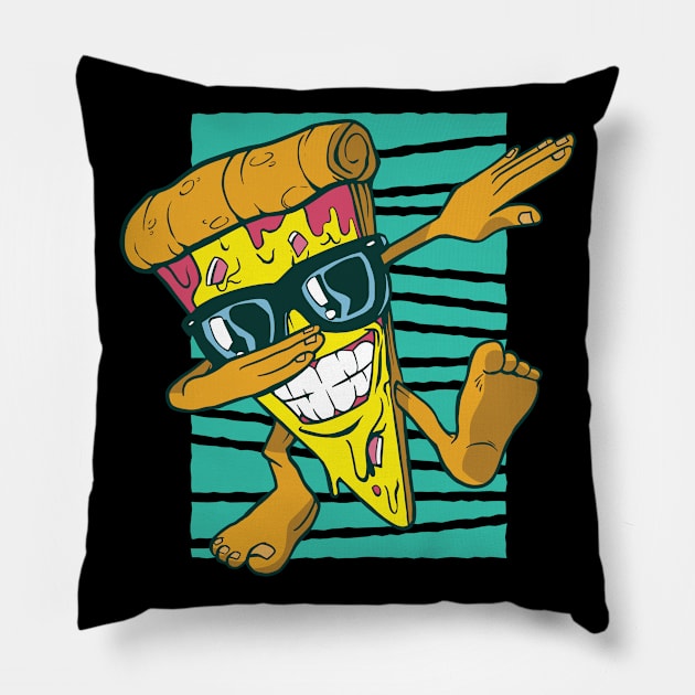 Pizza Dabbing Pillow by Safdesignx