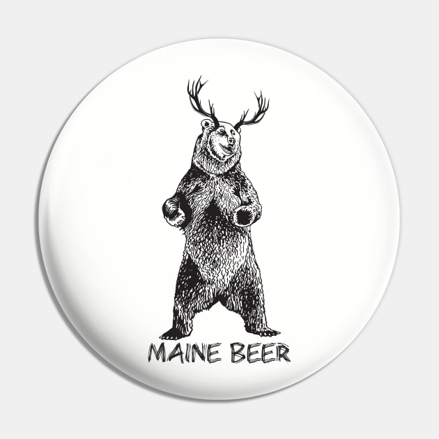 Wicked Decent Maine BEER Pin by wickeddecent