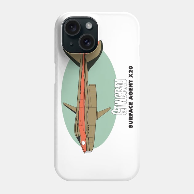 Surface Agent X20's sub from 'Stingray' Phone Case by RichardFarrell