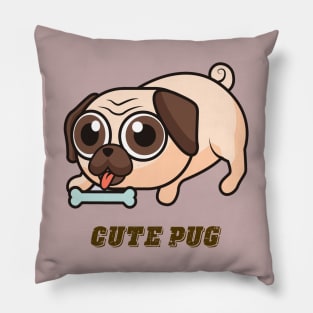 Cute pug lover Pillow