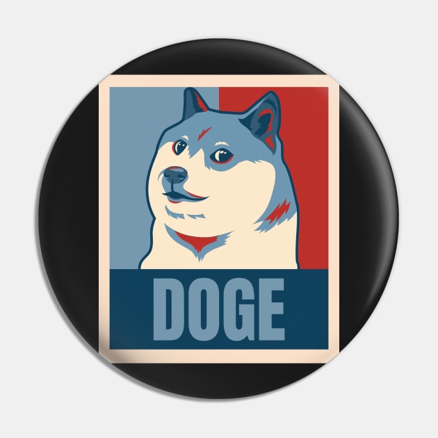 Doge Cheems Dog Poster Pin by labstud