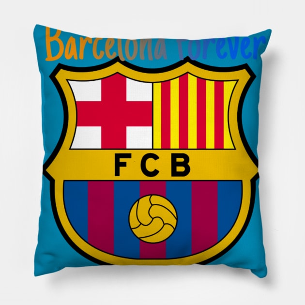 Barcelona fans Pillow by Superboydesign