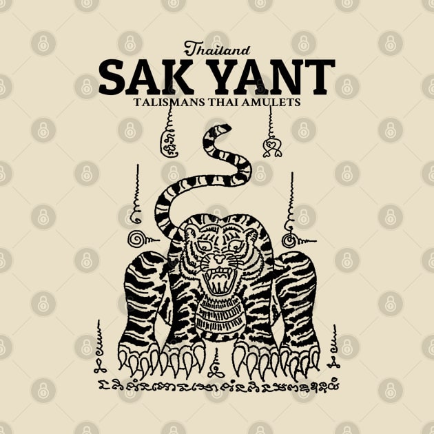 Muay Thai Sak Yant Tiger by KewaleeTee