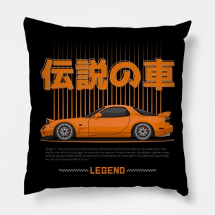 Midnight Racer Orange FD3S RX7 JDM Pillow