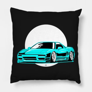 Acura NSX jdm monochrome illustration Pillow