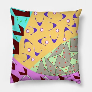 Flock Of Colorful Birds Pillow