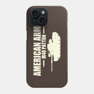 M48 Patton Tank (distressed) Phone Case